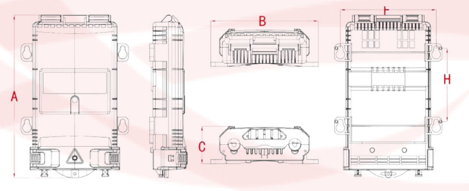 IFO H Series dimensional drawing